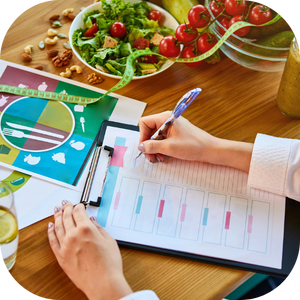 NDIS Dietitian helping with meal planning 